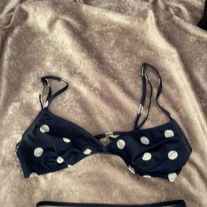 Solid and striped bikini top. Perfect condition